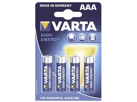Batteri Varta High Energy LR3, 4 stk