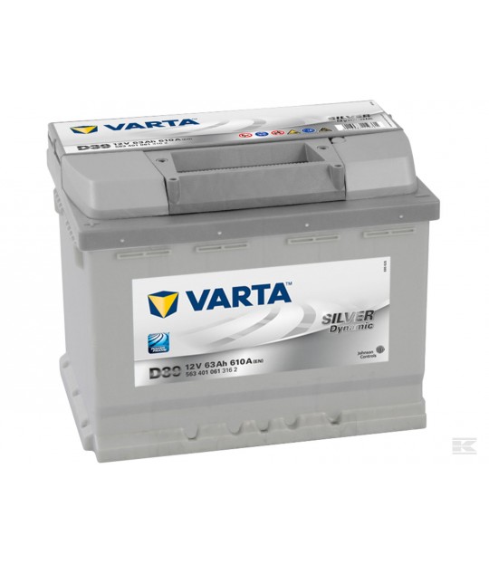 Startbatteri Varta 12 V 63 amp