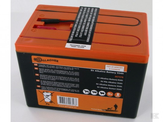 Batteri 9V 55 Ah Alkaline