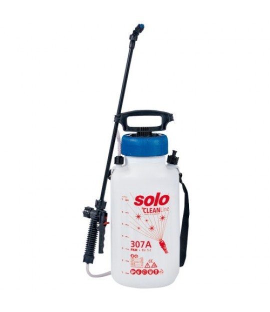 Lavtrykksprøyte Solo 307A, 7 liter, Viton ph 1-7