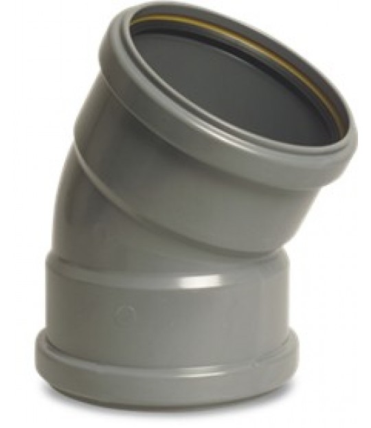 Bend PVC-U 30¤ SN4 160mm x 3,2mm grå
