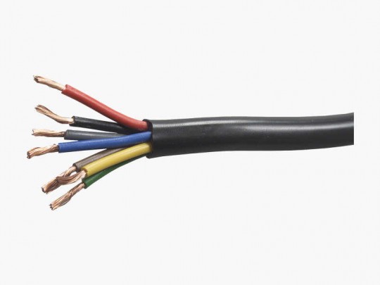 El kabel 50m type 9 x 0,75mm2 9 farget